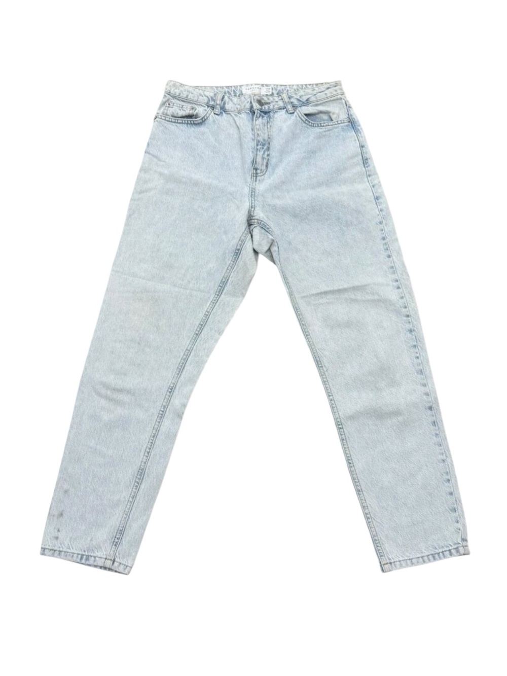 Women’s Topshop Mom Jeans Light Wash Blue Denim 28x27